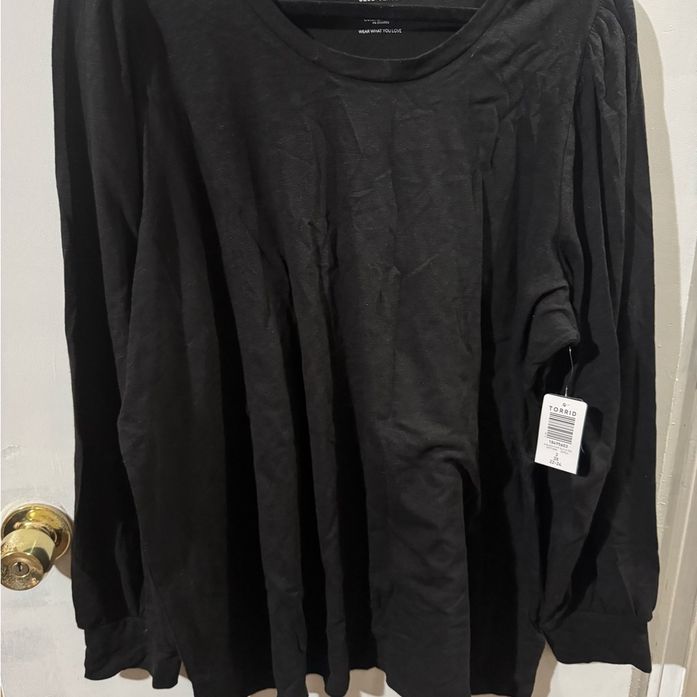 Black Long Sleeve Top